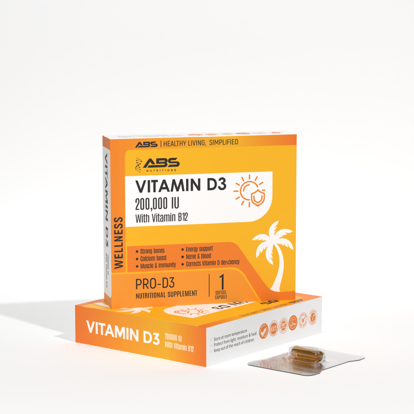 Vitamin D3 200,000 IU With Vitamin B12
